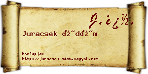 Juracsek Ádám névjegykártya